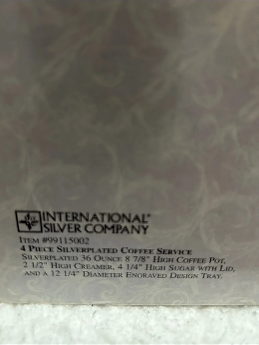 International Silver Company Silver Tea Set